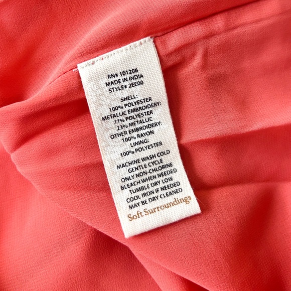 Soft Surroundings Embroidered Peasant Top - Picture 7 of 7